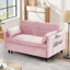 Causeuse moderne avec lit escamotable et deux coussins-97686557
