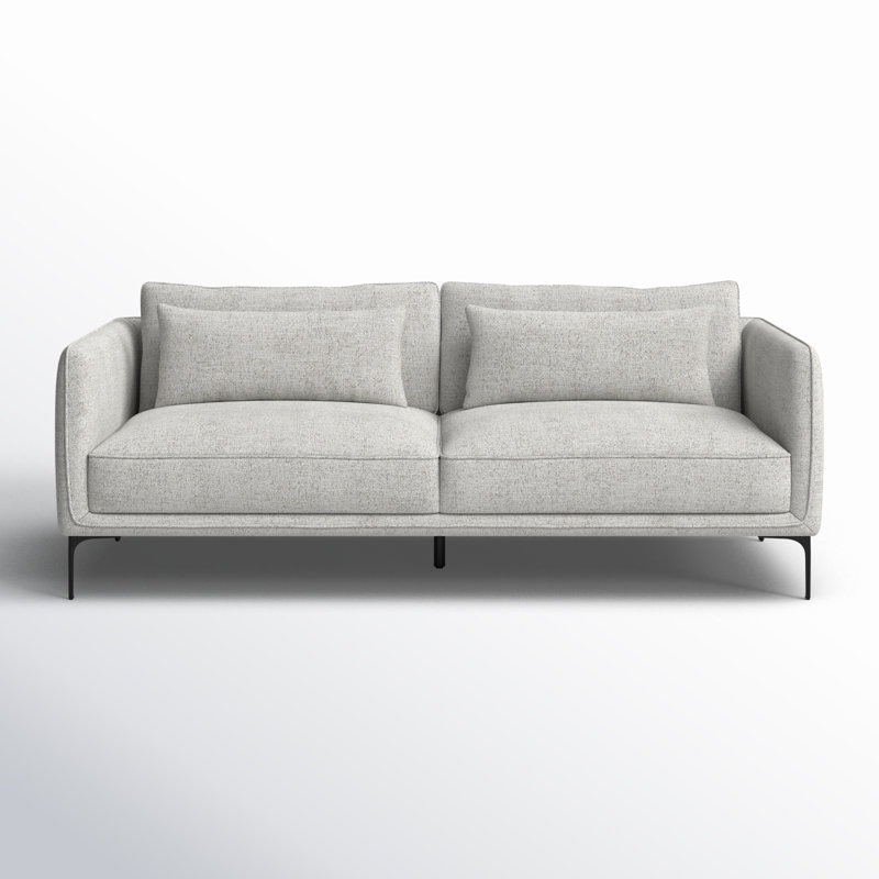 Rae Upholstered 84'' Sofa, Gray Heathered