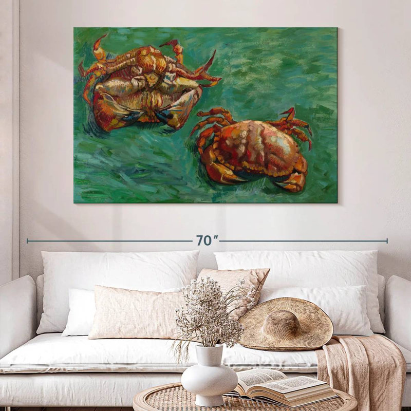 Two Crabs, 34" H x 51" W