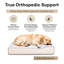 Opulent Orthopedic Dog Sofa Bed – Sand Brown-109470590