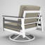 Chaise berçante d'extérieur en métal avec coussin Sunbrella Townsend-114247117