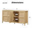 Armoire de rangement moderne de 67 po avec ouverture basculante-129681772
