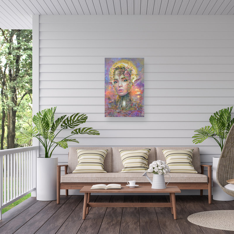 Toile d'extérieur Barrett Biggers Sunset Dryad, H 30 po x l 47 po