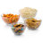 Libbey Baker's Basics 4-Piece Glass Mixing Bowl Set With Plastic Lids, Multi-Size