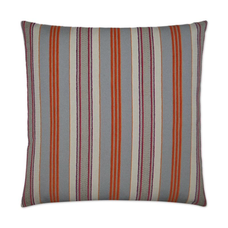 Pennington Pillow Cover & Insert, Orange/Blue, Square 24"