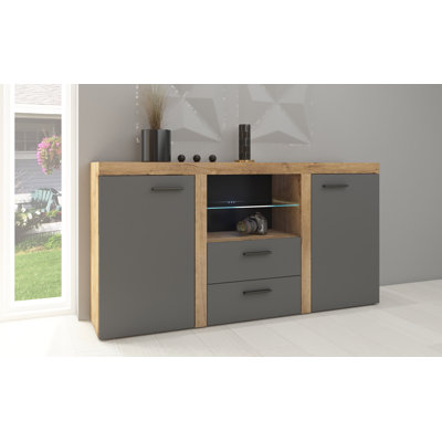 Nikolov 156cm W 2 - Drawer Chest of Drawers