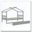 Lit en bois avec lit gigogne simple-370702194
