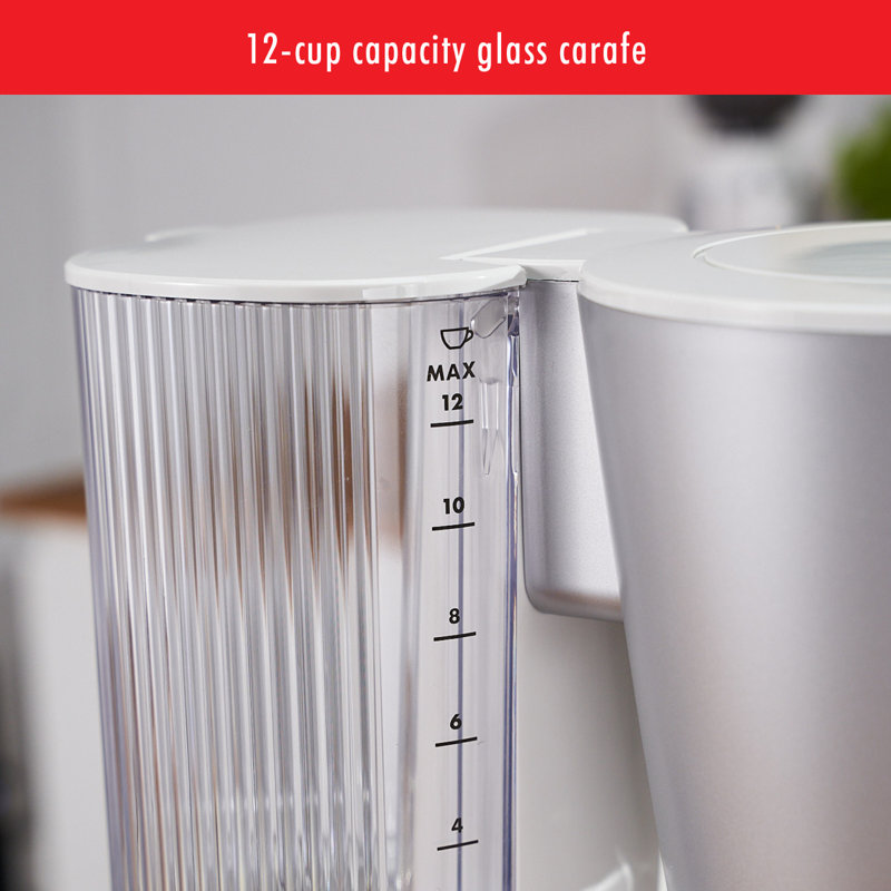 ZWILLING Enfinigy Glass Drip Coffee Maker, Silver