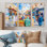 «Fez Frenzy Fez Morocco I», ensemble d'art mural paysage