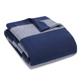 Eddie Bauer Boylston Stripe Cotton Reversible Blanket