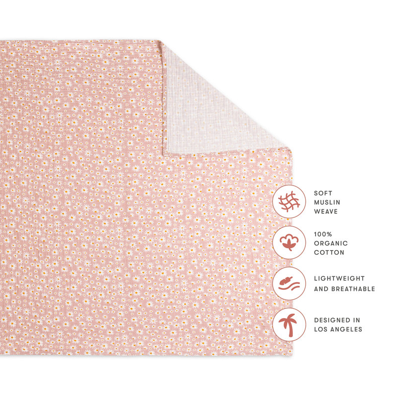 Daisy Organic Muslin Swaddle