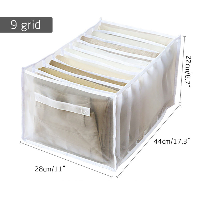 1 boîte de rangement de sous-vêtements supplémentaire à 9 compartiments avec compartiments, chaussettes, soutien-gorge et culotte