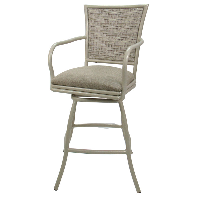Tabouret de bar d'extérieur, 34", Taupe noueux