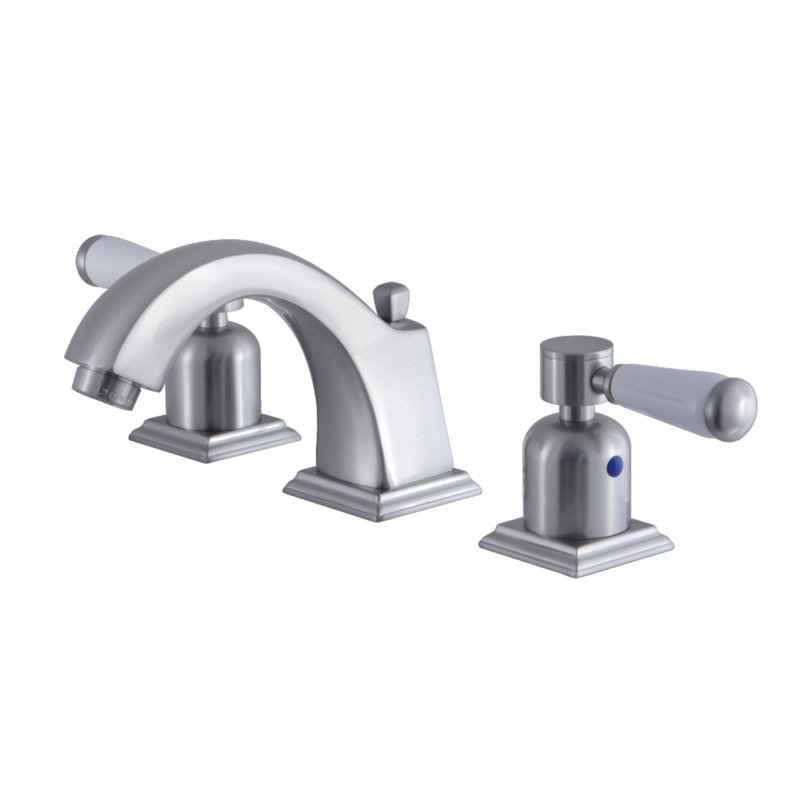 Robinet de salle de bain espacé Kingston, Nickel brossé