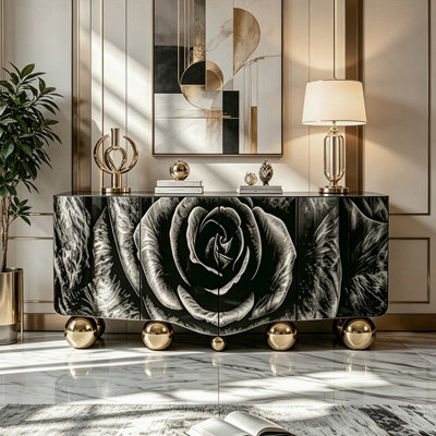 Modern minimalist light luxury sideboard