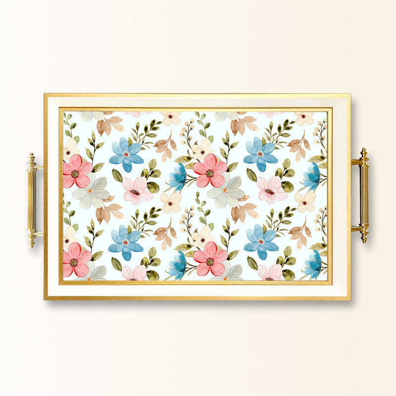 Elegant Glass Tray, 19.7 x 11.4 x 1.4 inches | 100% Durable Glass Construction | Easy to Clean with Damp Cloth | Ideal for Serving, Decorative Display, and Organizing | Stylish Addition to Home Décor