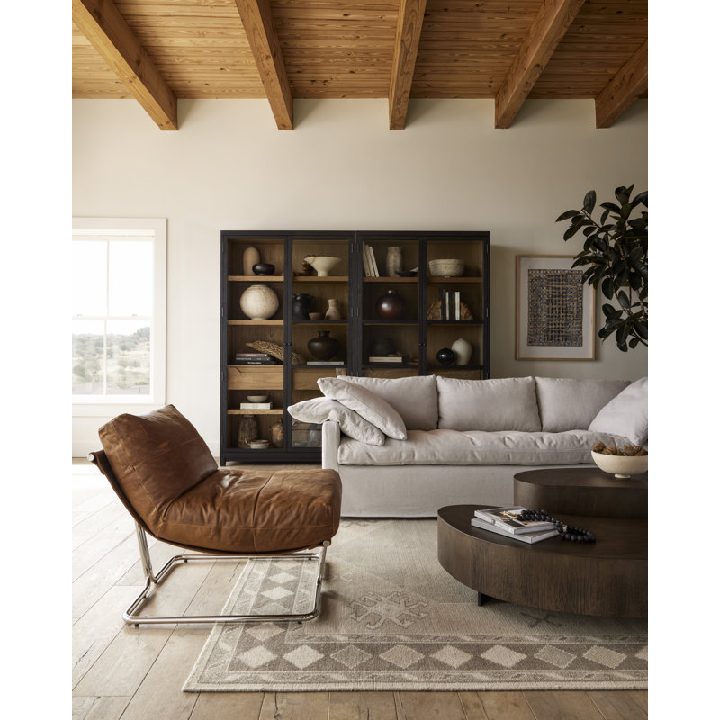 Samsa Oriental Area Rug in Beige, Rectangle 8' x 10'