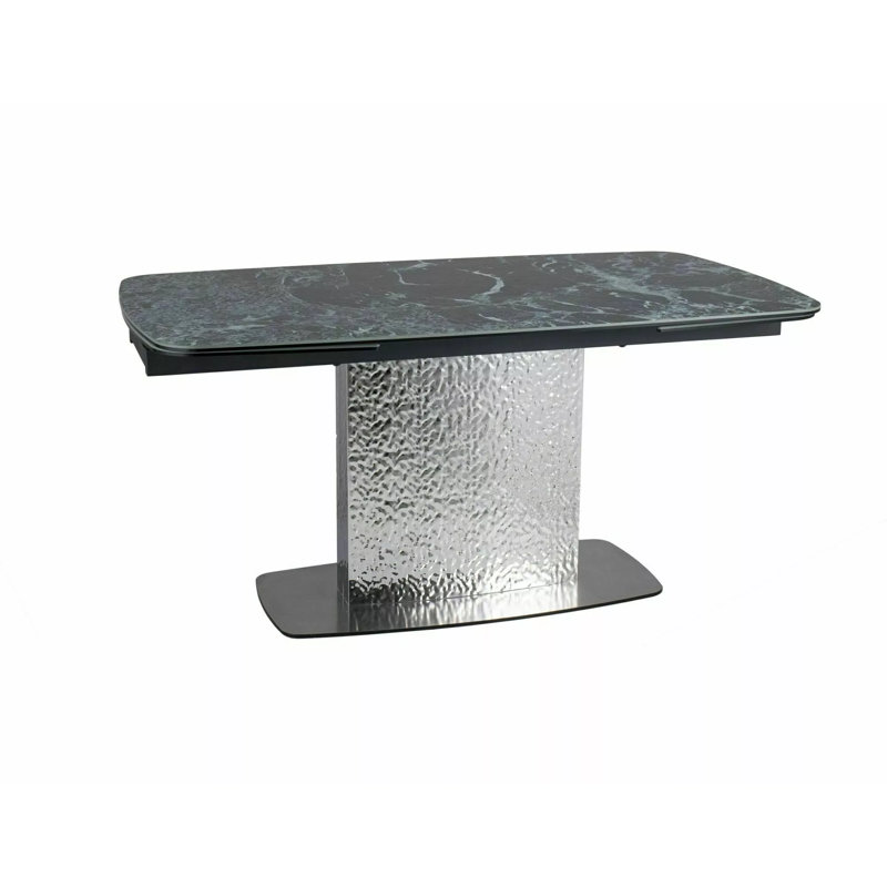 Ducey Metal Base Dining Table, Grey