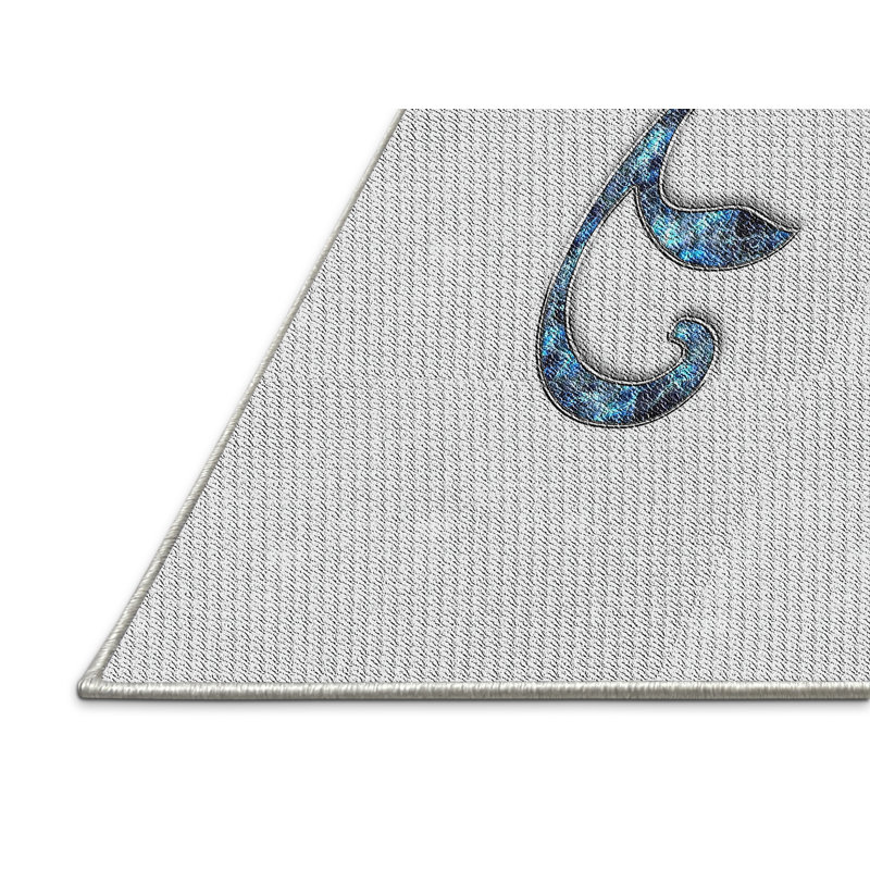 Tapis décoratif grise iliomar, Rectangle 8 pi x 12 pi