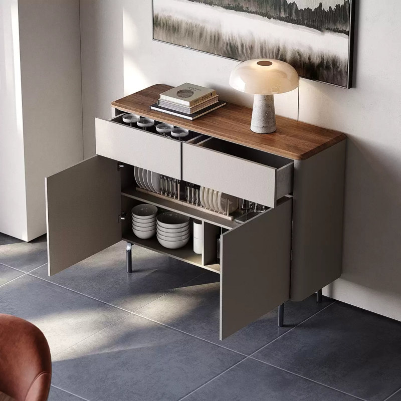 Buffet multifonctionnel haut de gamme, H 41,34 po x l 39,37 po x P 15,75 po