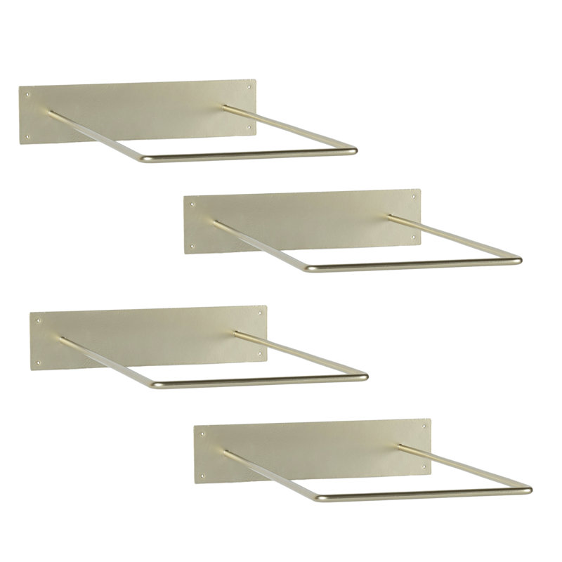 Metal Wall Mounted Multi-Use Sports Rack, Gold