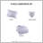 3 PCS Twin Tassel Comforter Set With Heart Shaped Throw Pillow Lavender
