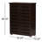 Baxton Studio Modern Shoe Cabinet With Four Shelves And Silver PVC Legs 38.34" H