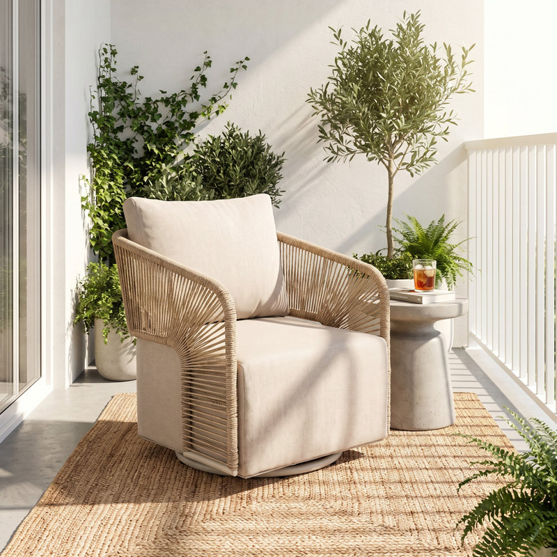 Chaise pivotante d'extérieur
