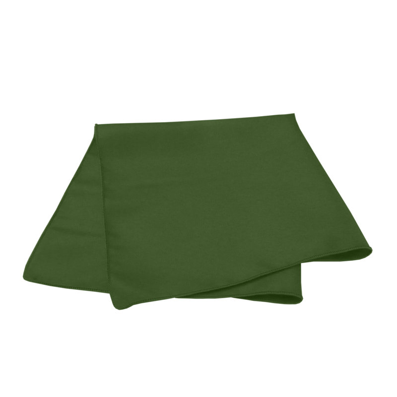 Polyester Square Napkin, Moss, 10" x 10"