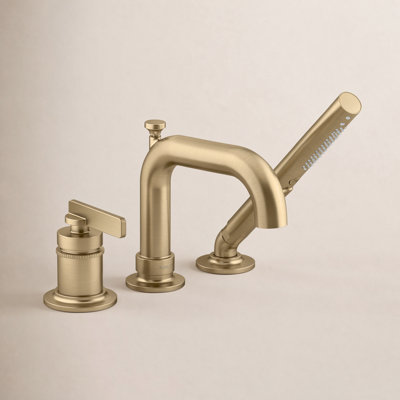 Castia Deck-Mount Bath Faucet with Handshower