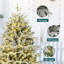 Arbre de Noël artificiel pré-éclairé enneigé-1382419616