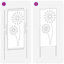 vidaXL Garden Privacy Screen Partition Outdoor Decor Modern Decorative Barrier-130384139