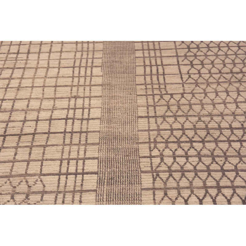 Nazmiyal Collection Large Modern Geometric Central Asian Rug
