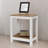 Cedarfield Brown & White Wooden Side Table | Modern Farmhouse |