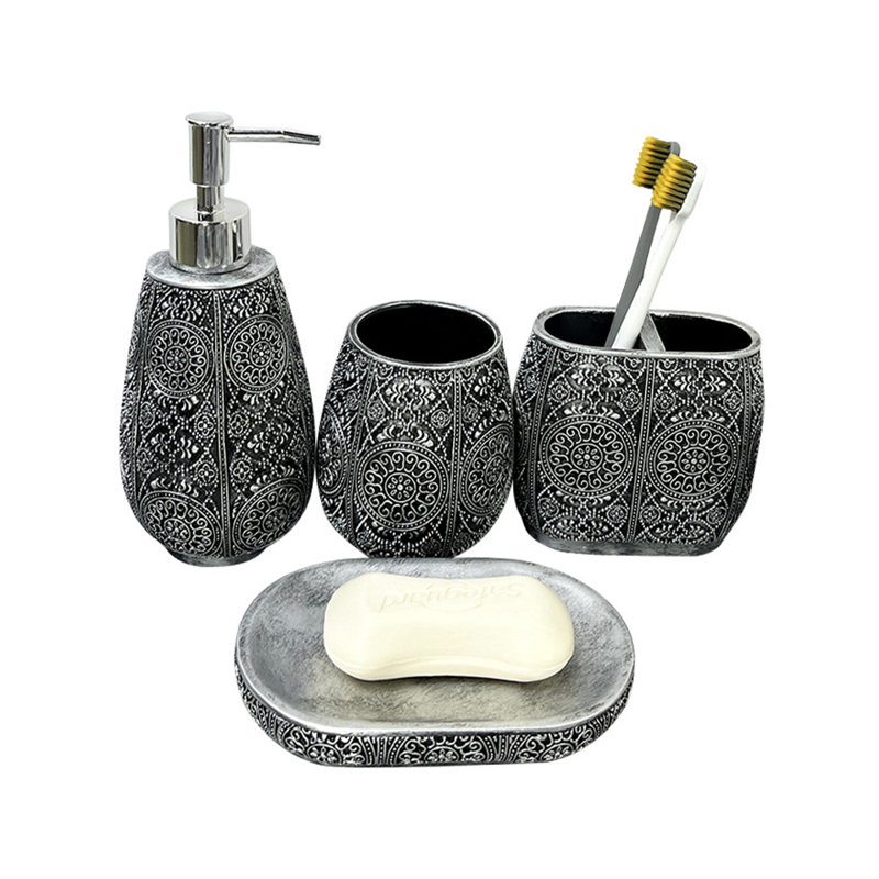 Ensemble complet d'accessoires de salle de bain 4 pièces
