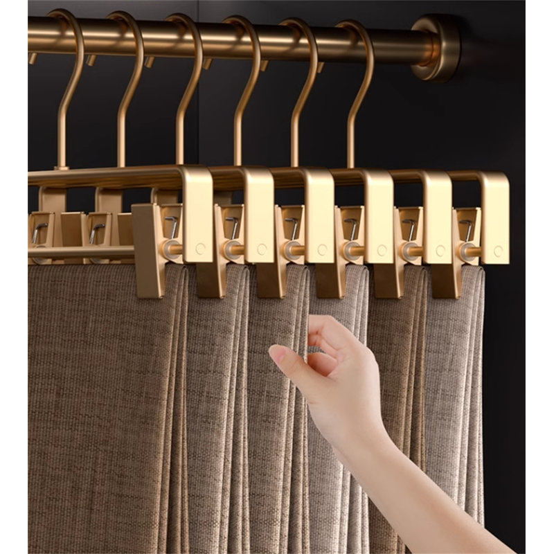 Aluminum Alloy Pants Hanger Clips, 20