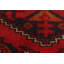 Tapis décoratif en laine rouge foncé de conception unique noué à la main New Age de 4 pi 11 po x 6 pi 3 po Derryn-Lee