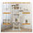 Extra Large 78.8" Beige Cat Tree Tower For Multiple Cats - Stable Condo, Sisal Scratching Posts & Plush Perches