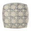 Zaiden Square Floral Pouf Ottoman