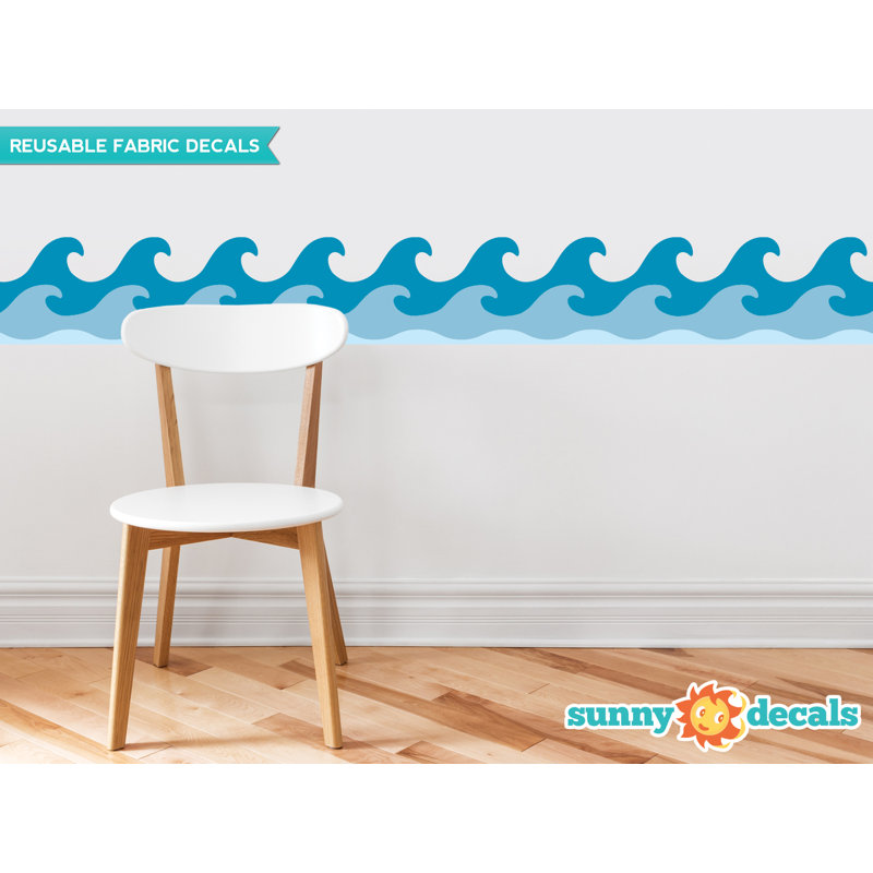 Autocollant / bordure murale Scott, Bleu original