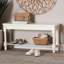 Banc d'appoint avec pieds à canette Baxton Studio Bayard