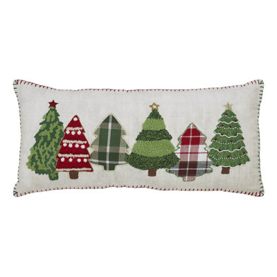 Gingerbread House Embroidered Velvet Pillow