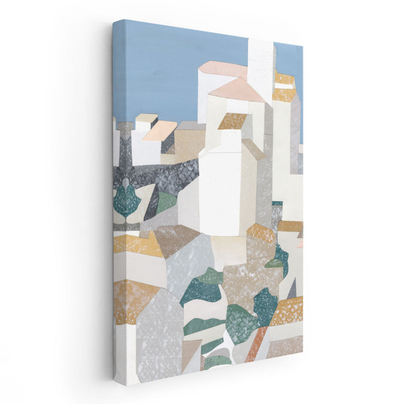 «Tuscan Village I», reproduction d'art sur toile, H 36 po x l 24 po