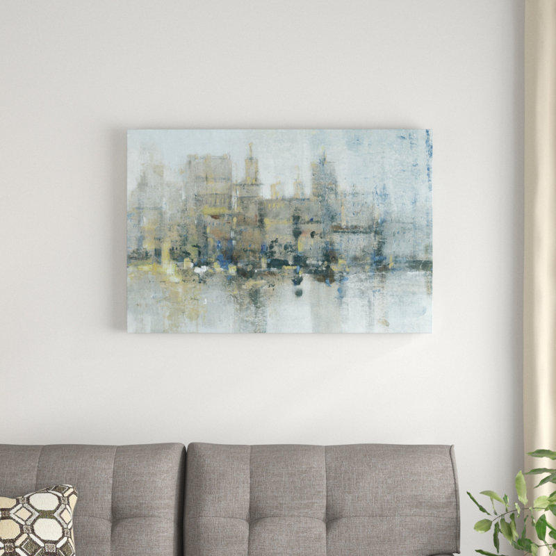 City Proper II by Timothy O' Toole - Painting Print, 61cm H x 91cm W, Black Floater Frame