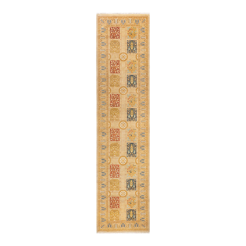 Classic One-of-a-Kind 3' 0" X 12' 6" Hand Knotted Area Rug