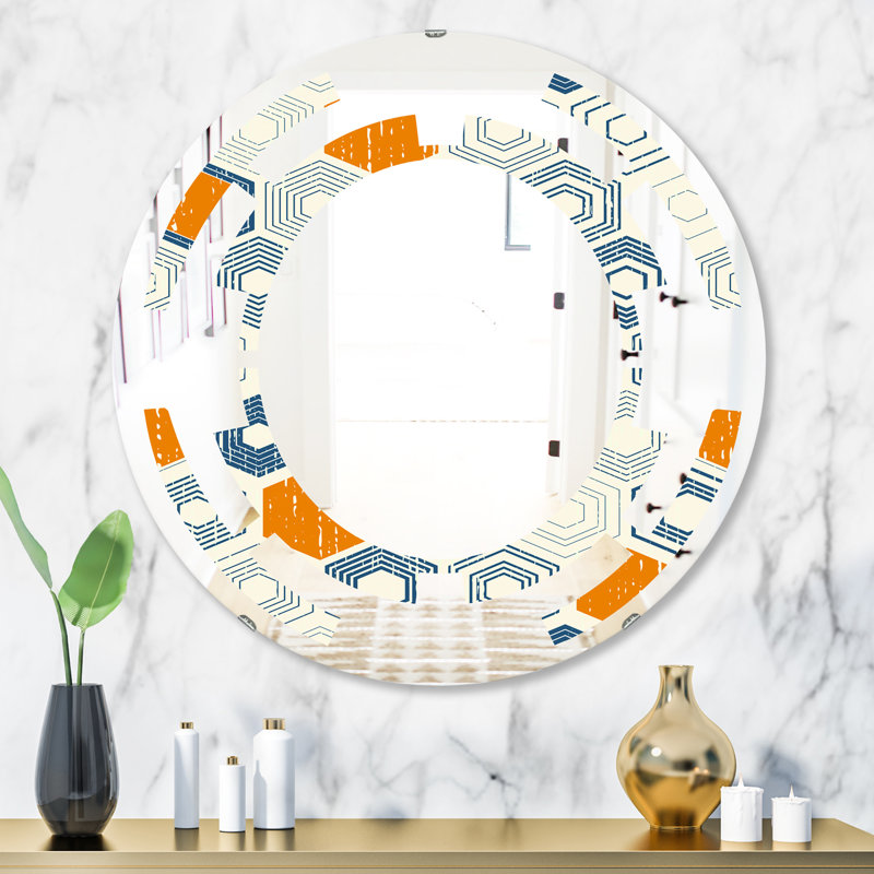Miroir mural Space & Hexagon, H 31,5 po x l po