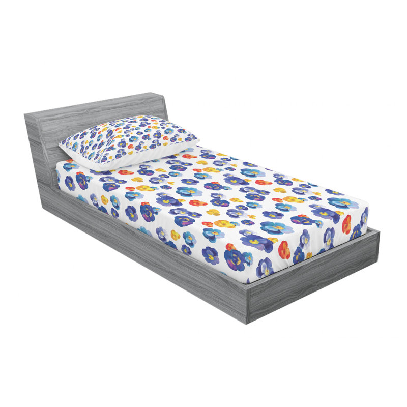 Microfiber Sheet Set, Twin Sheet Set with Fitted Sheet and 1 Pillowcases