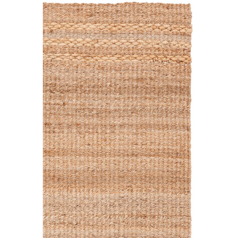 Tapis rayé en jute et fibres naturelles Vernal, Rectangle 4 pi x 6 pi
