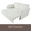 Canapé-lit convertible convertible pour grand lit, canapé-lit 3 en 1 avec rangement latéral et 8 roulettes silencieuses, causeuse en chenille épaisse rembourrée pour le salon, la chambre à coucher, l’appartement-1800780524