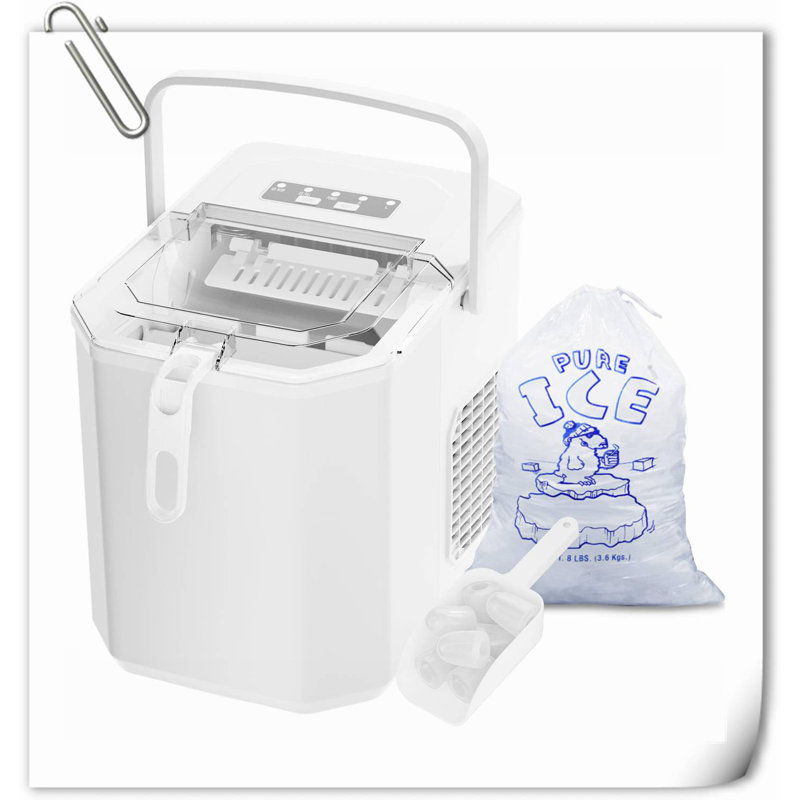 GLOBAL GIRLS LLC 26 Lb. Daily Production Bullet Clear Ice Built-In Ice Maker